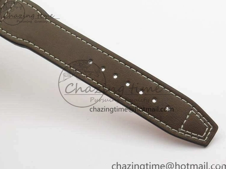 MIROTIME 0301 Pilot Chrono 20th ZF 1:1 Best Edition Black Dial On Brown Leather Strap A ZeroBulk 7236